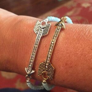 Premier Designs Gold and Silver Bohemian Arrow Bracelets